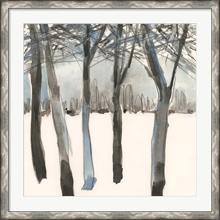 Framed Winter Treeline I Print