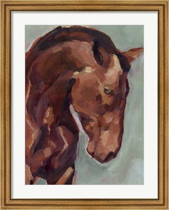 Framed Paint by Number Horse II Print