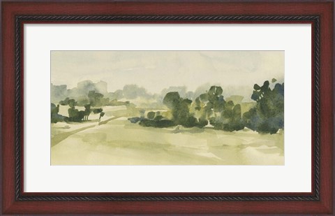 Framed Verdant Pasture II Print