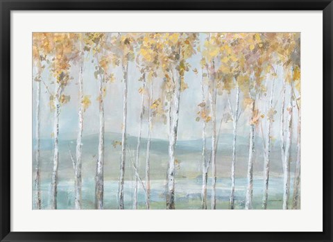 Framed Lakeview Birches Print