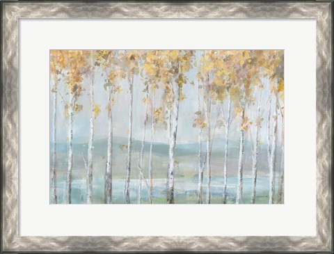 Framed Lakeview Birches Print