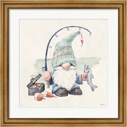 Framed Beach Gnomes III Print