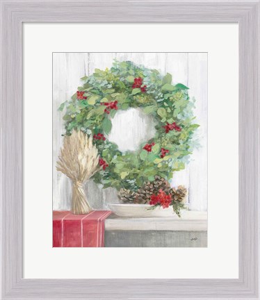 Framed Natural Christmas II Print