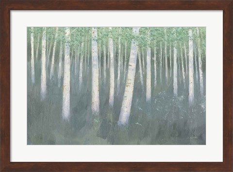 Framed Green Forest Hues II Print
