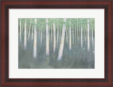Framed Green Forest Hues II Print