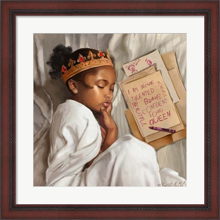 Framed Even When I&#39;m Sleeping - Girl Print