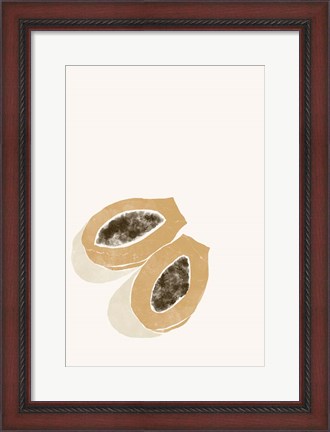 Framed Tropical Papaya Print