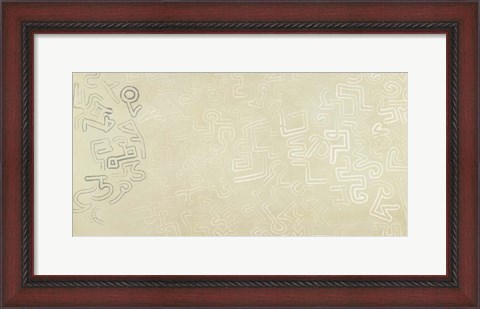 Framed Calligraphy in motion Print