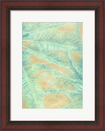 Framed Tropical Leaves I Print