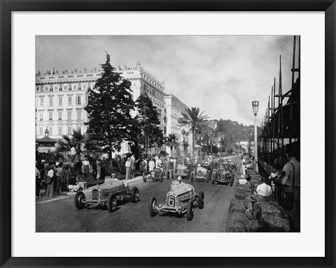 Framed Start of the 1933 Nice Grand Prix Print