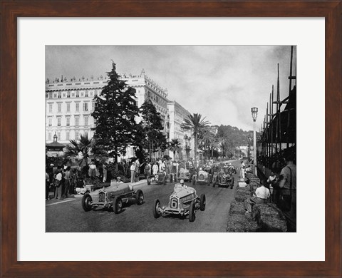 Framed Start of the 1933 Nice Grand Prix Print