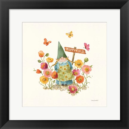 Framed Garden Gnomes VIII Print