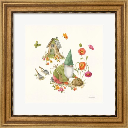 Framed Garden Gnomes IX Print