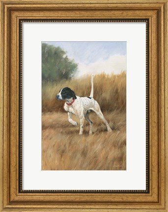 Framed Hunting Dog II Print