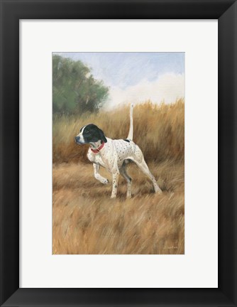 Framed Hunting Dog II Print