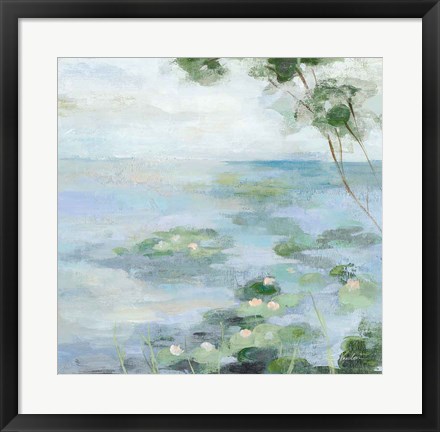 Framed Lily Pond II Print