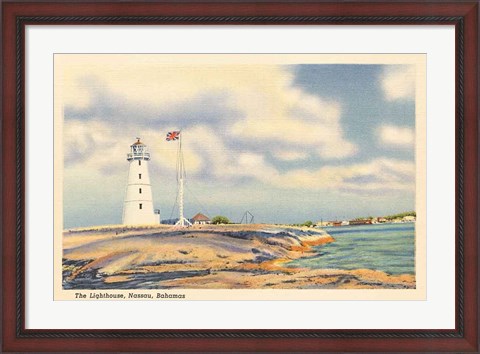 Framed Nassau Lighthouse Print