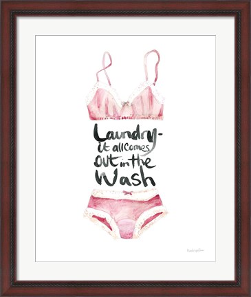 Framed Lingerie Laundry I Print