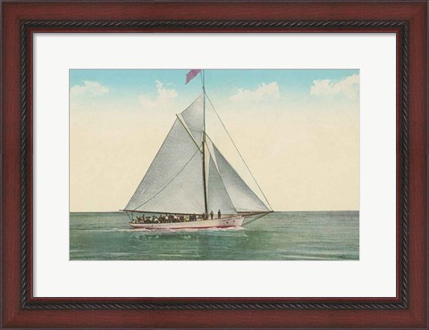 Framed Sailing Party Print