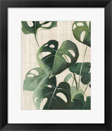 Framed Tropical Study IV Linen Print