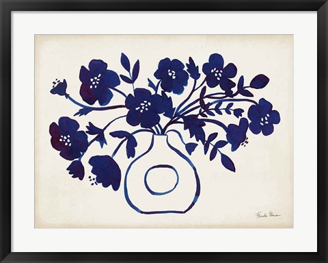 Framed Modern Blue II Print