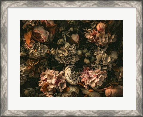 Framed Dark Floral Arrangement Print