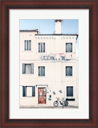 Framed Quiet Mediterranean Village Print