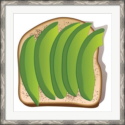 Framed Simple Avocado Toast Print