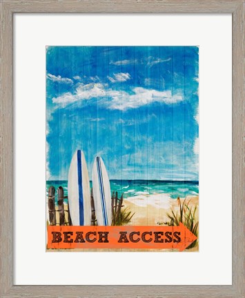 Framed Beach Access Print