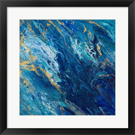 Framed Blue Marble Print