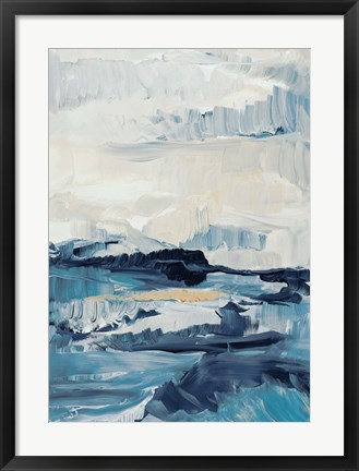 Framed Freedom of the Blue Sea I Print