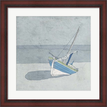 Framed Sailboat Ashore Print