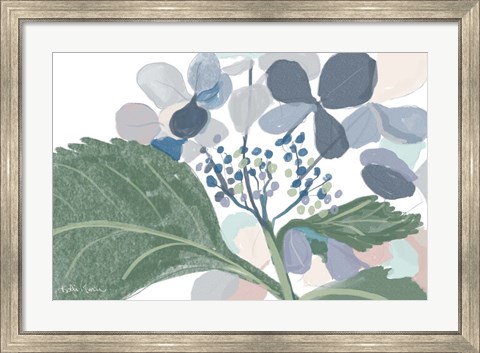 Framed Navy Floral Print