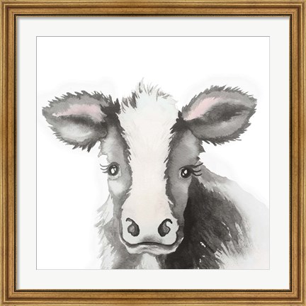 Framed Calf Love Print