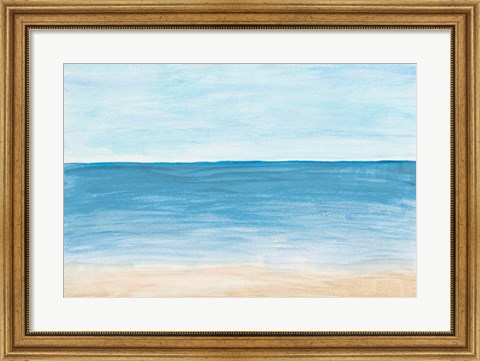 Framed Horizon Against The Sea Print