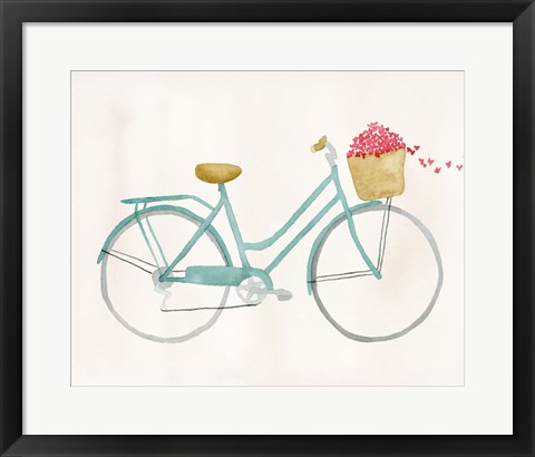 Framed Butterfly Bicycle Print
