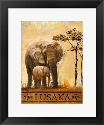 Framed Lusaka Print
