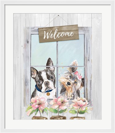 Framed Doggy Welcome Print