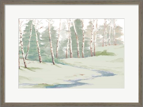 Framed Winter Landscape Print