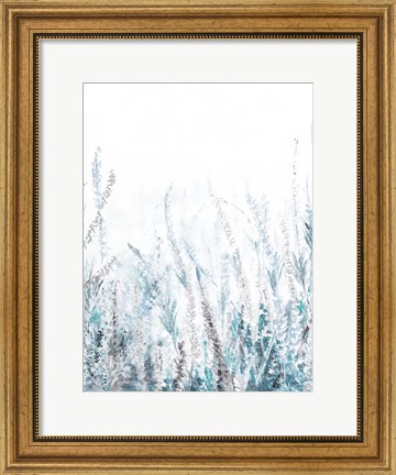 Framed Light Lavender Floral Garden Print