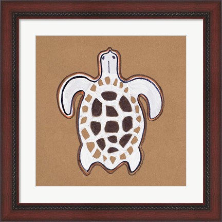 Framed Ocean World Turtle Print