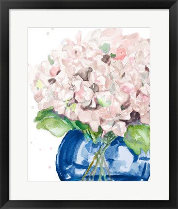Framed Fresh Hydrangeas Print
