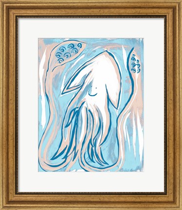 Framed Silly Squid Print