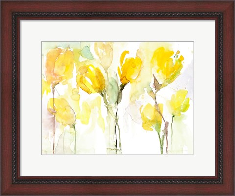 Framed Yellow Garden Print