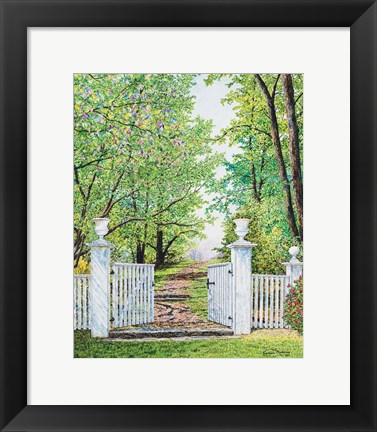 Framed Narrow Is The Path Print