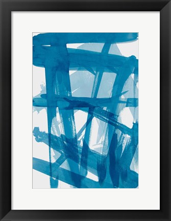 Framed Blue March Print