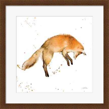 Framed Jumping Fox Print