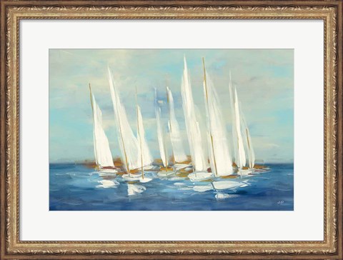 Framed Regatta Sail Print