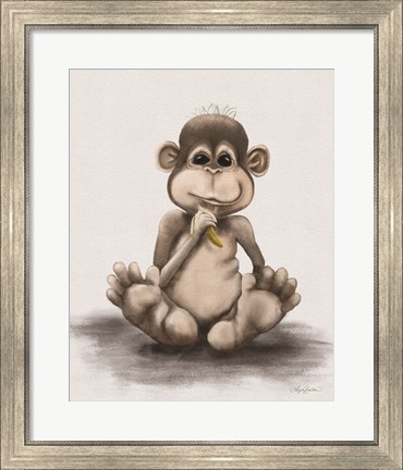 Framed Melvin the Monkey Print