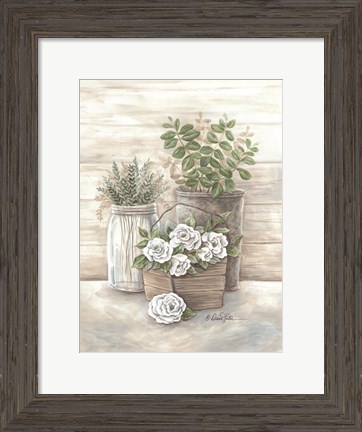 Framed Rose Botanical Print